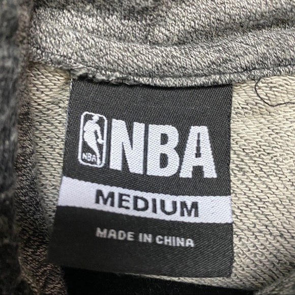 NBA | Grey Marled NBA Performance Hoodie Size Med - Picture 3 of 6